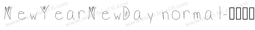 NewYearNewDay normal字体转换